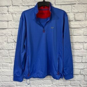 Vineyard Vines mens medium performance 1/4 zip pullover shirt sweatshirt